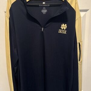 Colosseum Black and Gold Notre Dame Top